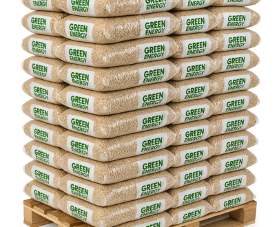 Pellets de granulés Green Energy – Palette de 65 sacs de 15 kg