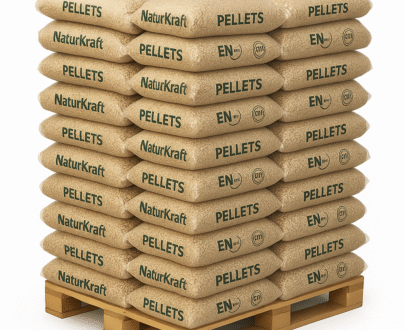 Pellets de granulés Naturkraft – 34 sacs de 15 kg (510 kg) – DIN+ & ENplus A1
