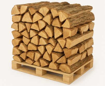 Bois de chauffage chêne sec fendu 33 cm – 2 stères prêts à brûler