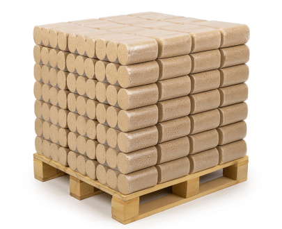 Bûches de nuit – 1/2 palette – 480 kg (48 paquets de 10 kg)