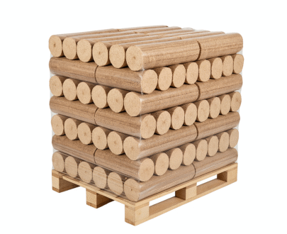 Bois densifié – 1/2 palette – Feuillus + Résineux – 480 kg