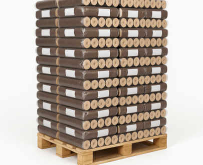 Bûches calorifiques Woodstock – Palette de 3 (312 sacs de 5 bûches)